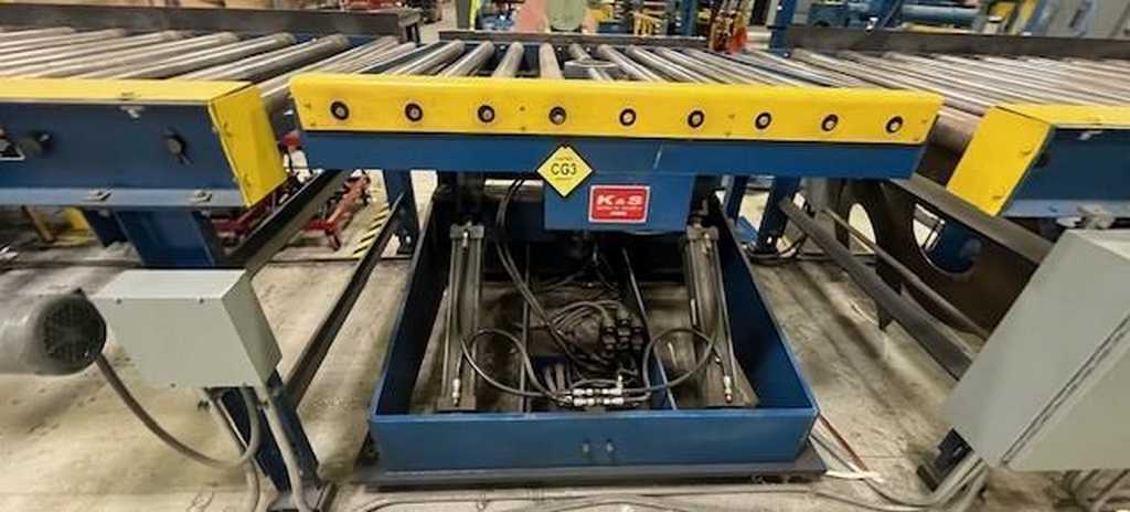 6000 lb. K & S downlayer, 64" roll face, 3" roll diameter, 48" passline - Image 4