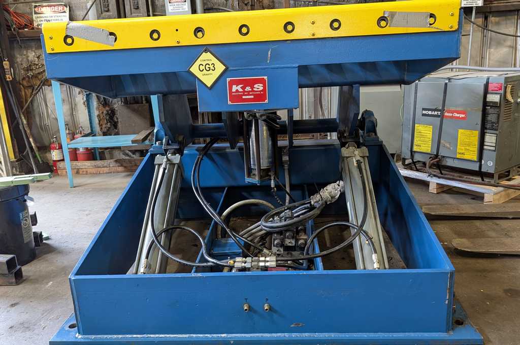 6000 lb. K & S downlayer, 64" roll face, 3" roll diameter, 48" passline - Image 6