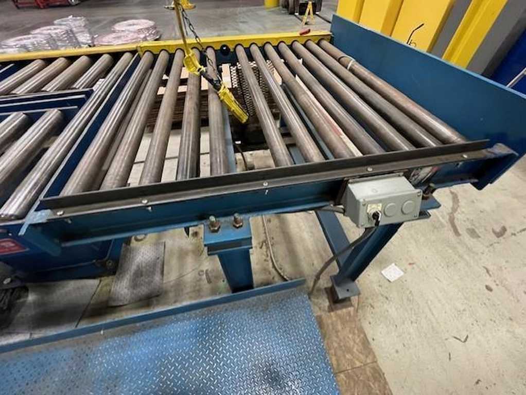 5' long, k & s & S, powered roller conveyor, 6000 lb., 2.5" roll diameter, 59.5" roll face, 48" passline - Image 1