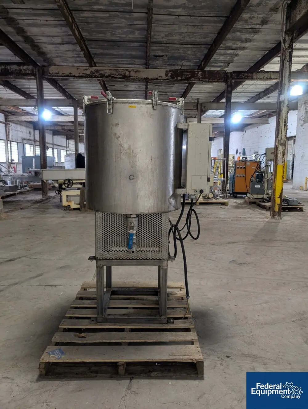 HMX Halton Mechatronix Mixer, Stainless Steel, 50 gallon, 26" diameter x 26" deep jacketed mixing chamber - Image 3