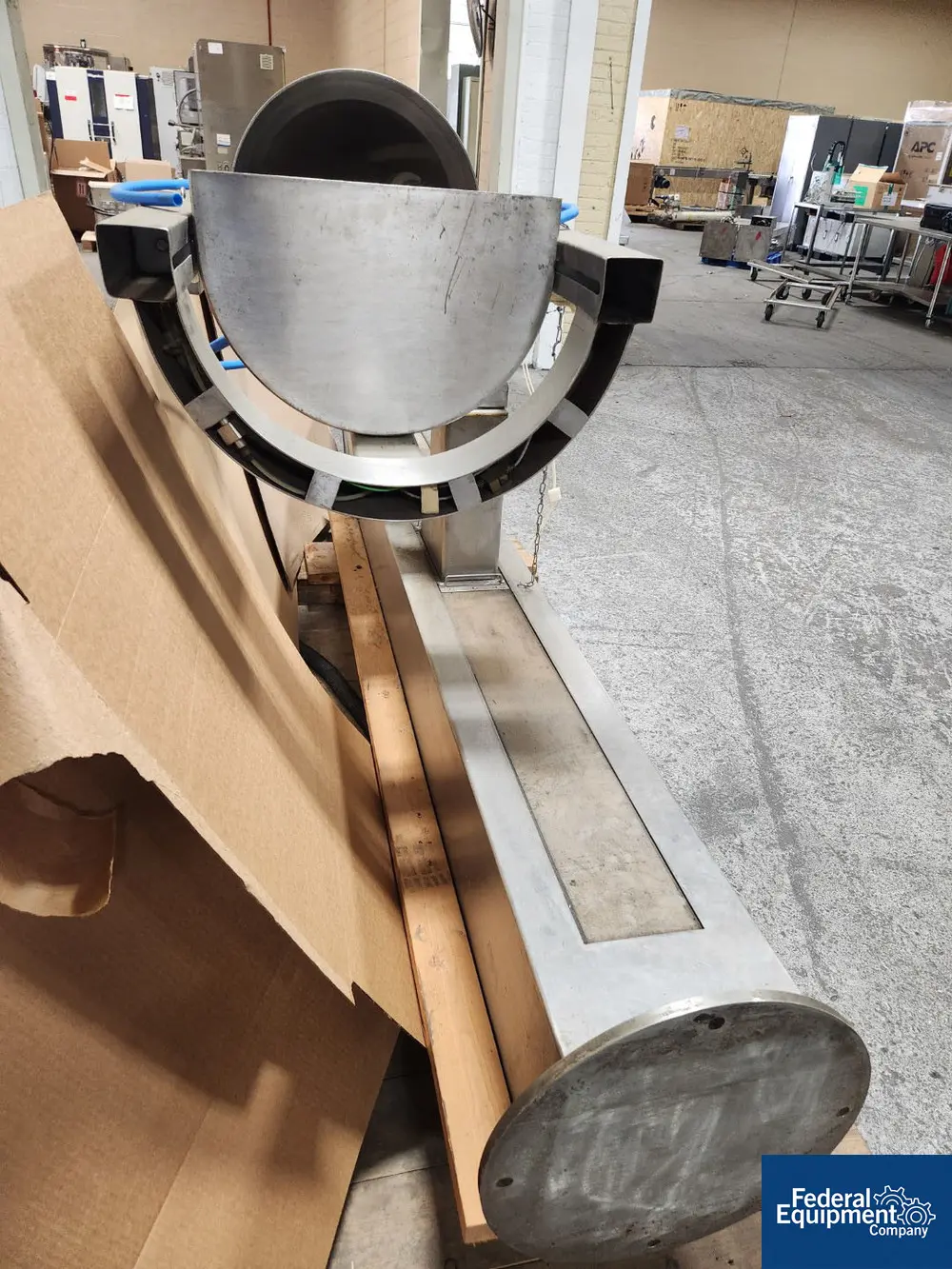 MetoLift Drum Lifter, Stainless Steel, approximately 74" lift, with drum lift attachment and funnel - Image 2