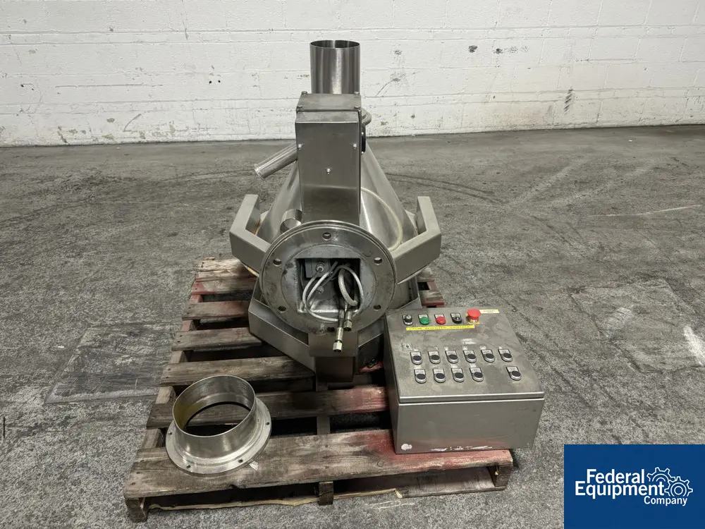 Stainless Steel Drum Inverter, with mounting flange, pneumatic operation with controls - Image 1