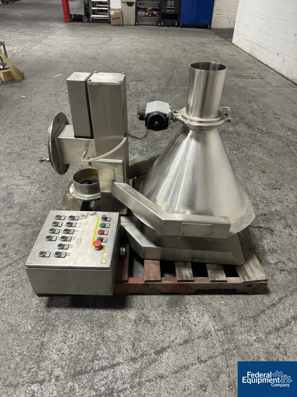 Stainless Steel Drum Inverter, with mounting flange, pneumatic operation with controls - Image 3