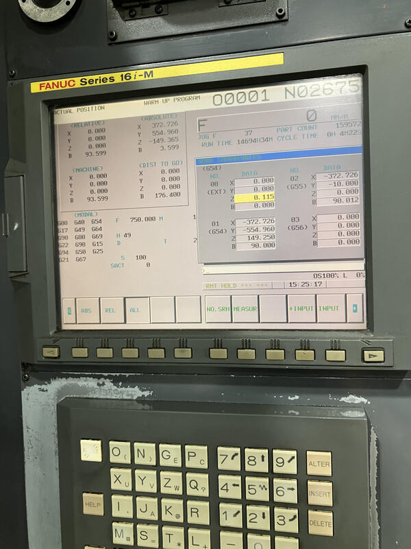 Niigata #SPN-50, CNC horizontal machining center, 60 automatic tool changer, 29.5" X, 29.5" Y, 29.5" Z, 12k - Image 5
