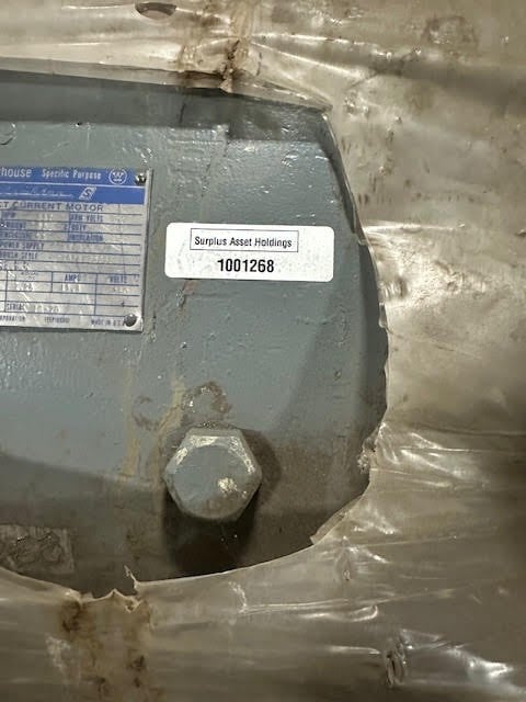 400 HP 650 RPM Westinghouse, Frame BK-846-ASY, Shunt Wound, 500 VA - Image 3