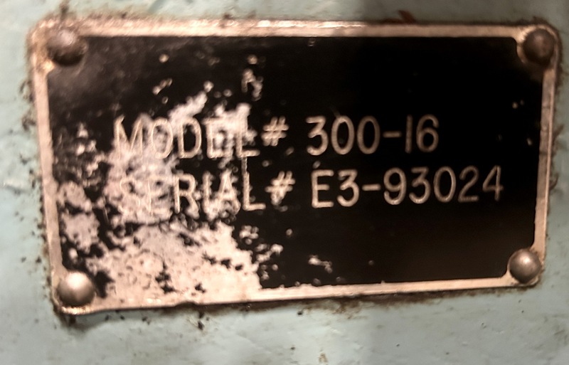 16" x .06" Perfecto #300-16, servo feed, 3" roll diameter,press mount,feed rolls w/chrome blast finish, 1993 - Image 5