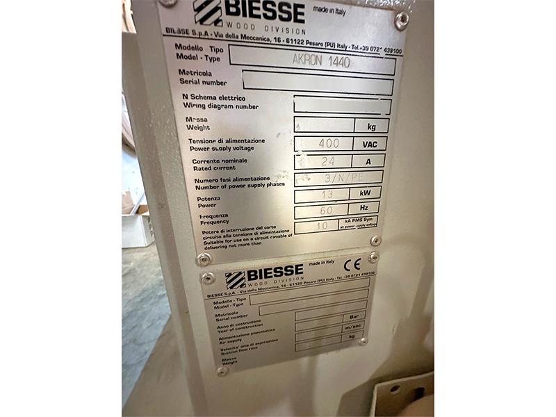 Biesse #Akron-1440, Single-Side Edgebander w/Pre-mill & Corner Rounding, 0.4-3 mm Edge thickness, 10-60 mm - Image 7