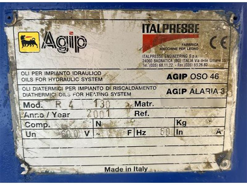 Italpresse #R4/130, Top Glue Spreader, 51" work width, 4" opening, 9" diameter Spreading Rolls w/(13) - Image 10