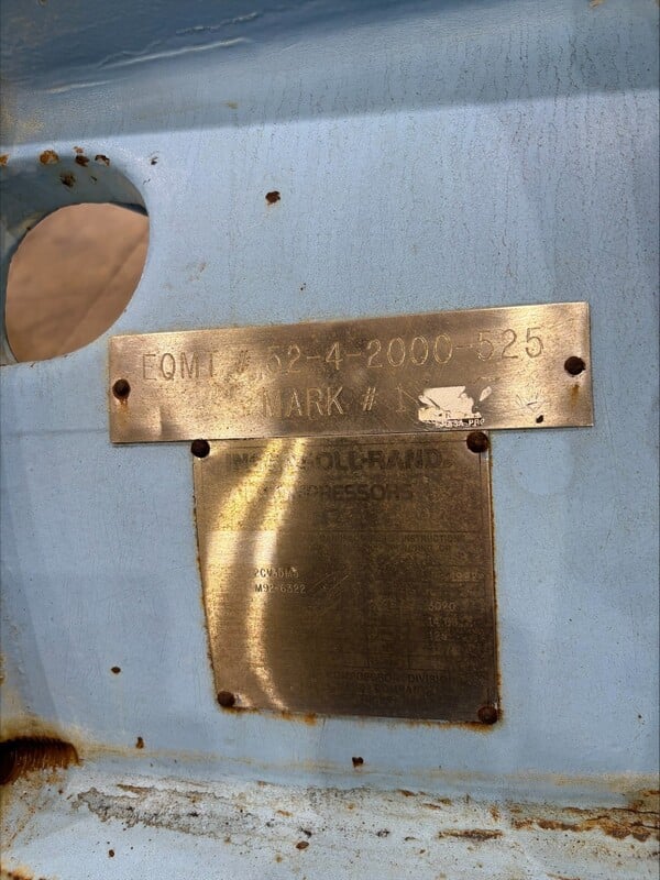 3020 cfm, 125 psig, Ingersoll-Rand Centac #2CV35M3, 2300 V., serial #M92-6022, AMI # 10562 - Image 1