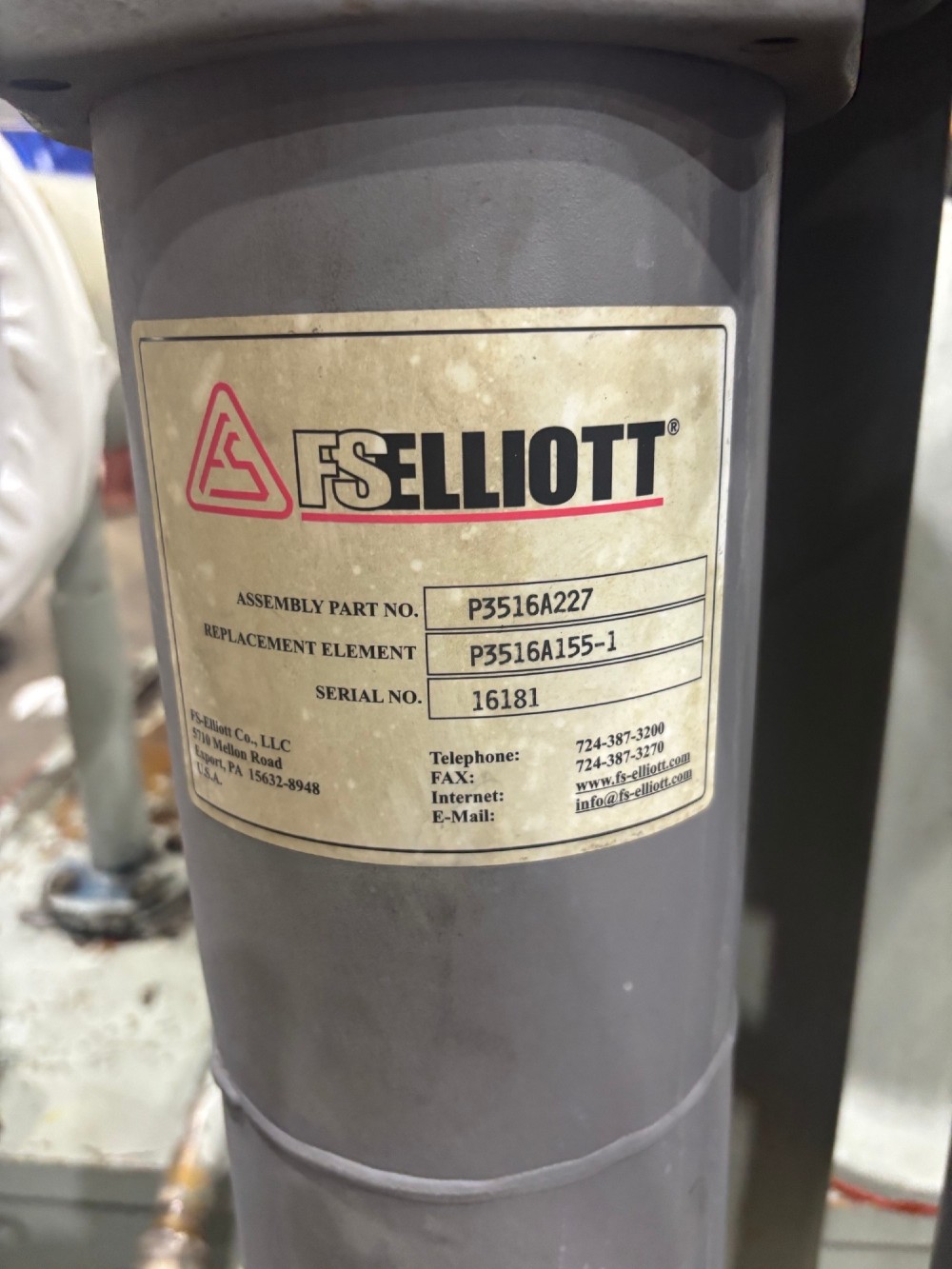1530 cfm, 129 psig, Elliott #C611647-1, skid mounted parts Motor 400 HP, AMI # 10651 - Image 6