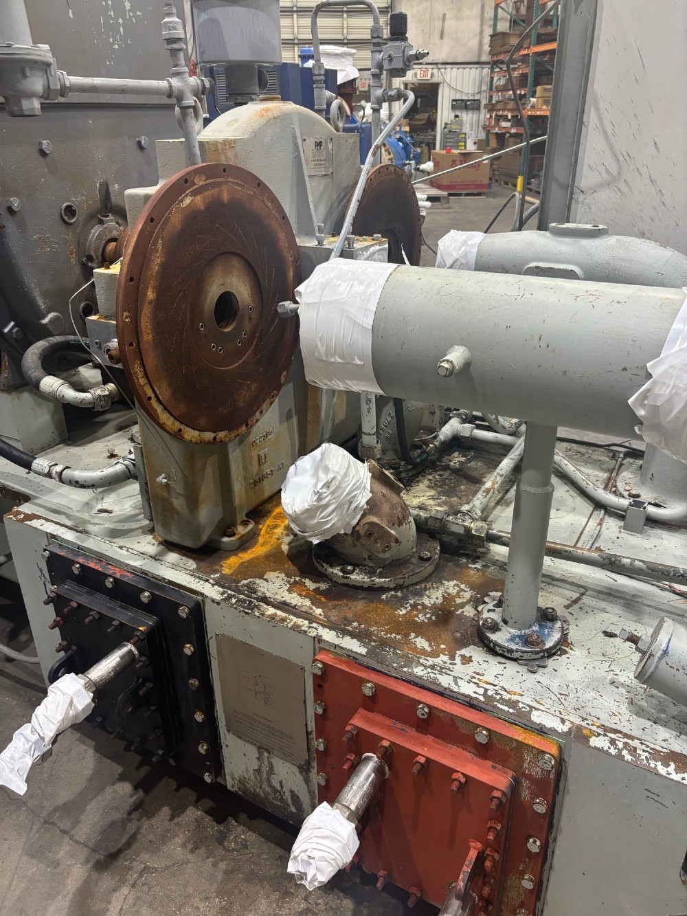 1530 cfm, 129 psig, Elliott #C611647-1, skid mounted parts Motor 400 HP, AMI # 10651 - Image 7