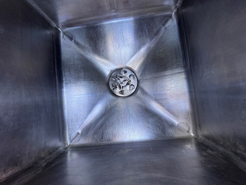 Breddo #LDDW, 100 gallon liquidifier mixer, Stainless steel, jacketed, center bottom discharge - Image 6