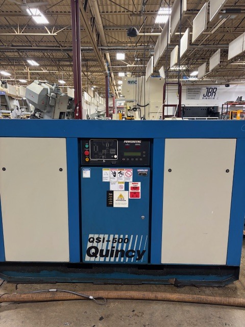500 cfm, 115 psig, Quincy #QSI500ACA31EC, Rotary Air Compressor, 100 HP, Powersync Control - Image 1