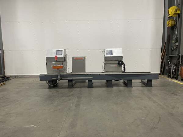 19.68" Elumatec #DG-142, double miter saw, motorized fixed head, 90° - 45° tilting range - Image 1