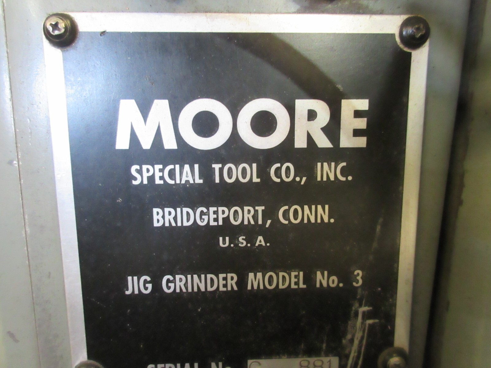 Moore #3, jig grinder - Image 10