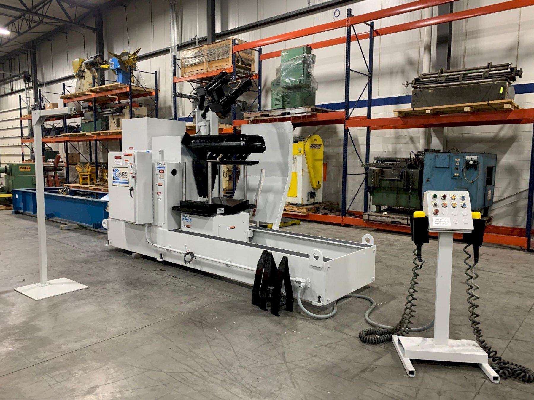 10000 lb. Dallas Ind. #DPR-10,000# x 36-RH, motorized coil reel uncoiler & load car, 36" width, 60" outside - Image 2
