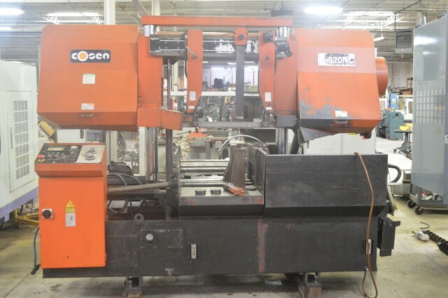 22" x 20-1/2" Cosen #C-520NC-SNC, automatic dual column horizontal band saw, 2-7/64" x 250" x 1/16" blade - Image 2