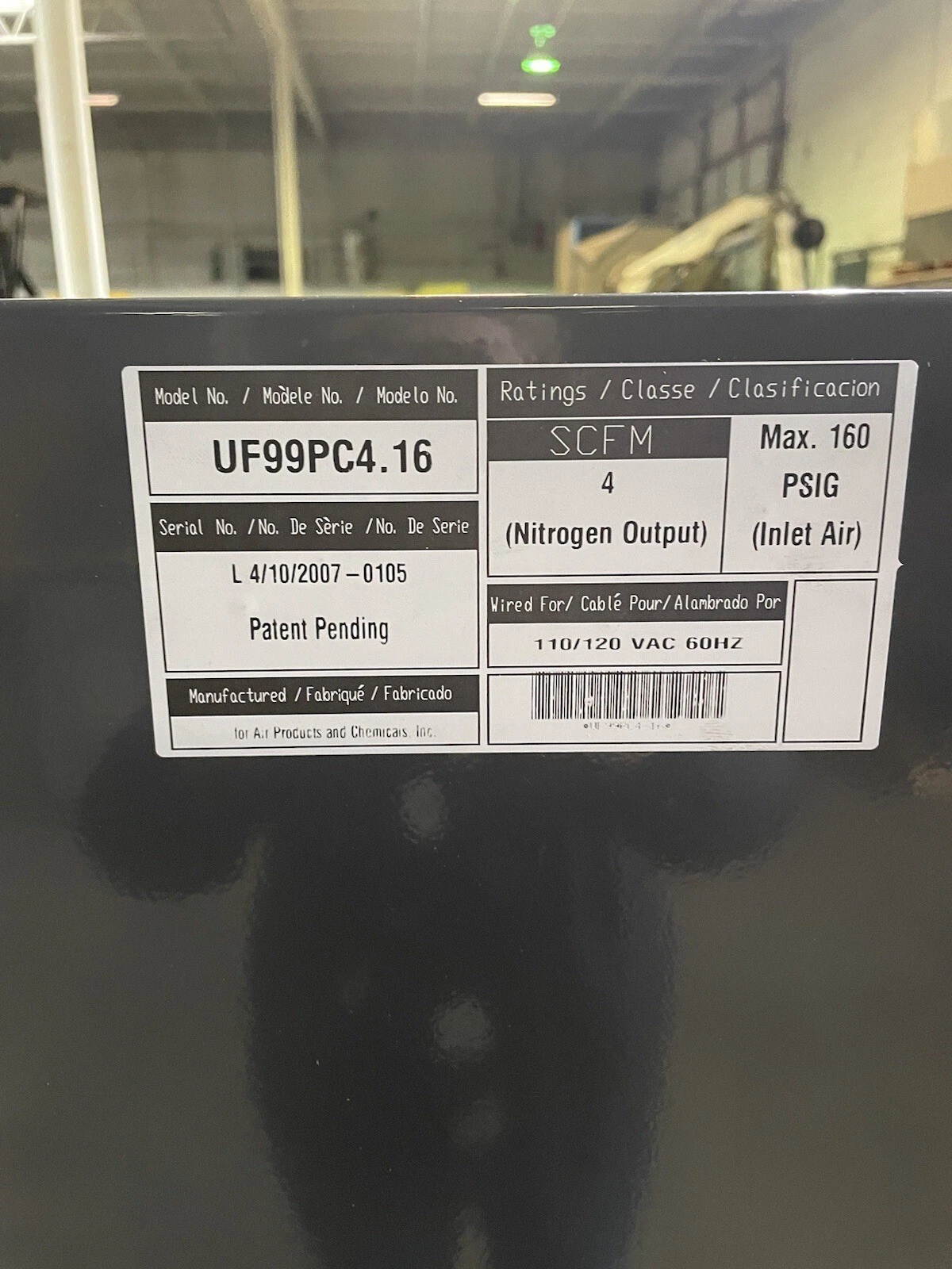 Kaeser Ultrafill 99+, High Purity Nitrogen Generator Tire Inflator 110/120 V - Image 8