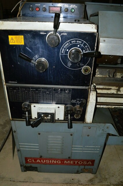 17-3/4" x 65" Clausing Metosa #C1565VS, gap bed geared head lathe, 10-5/8" socs, 10" 6-jaw, 2300 RPM, 7-1/2" - Image 2