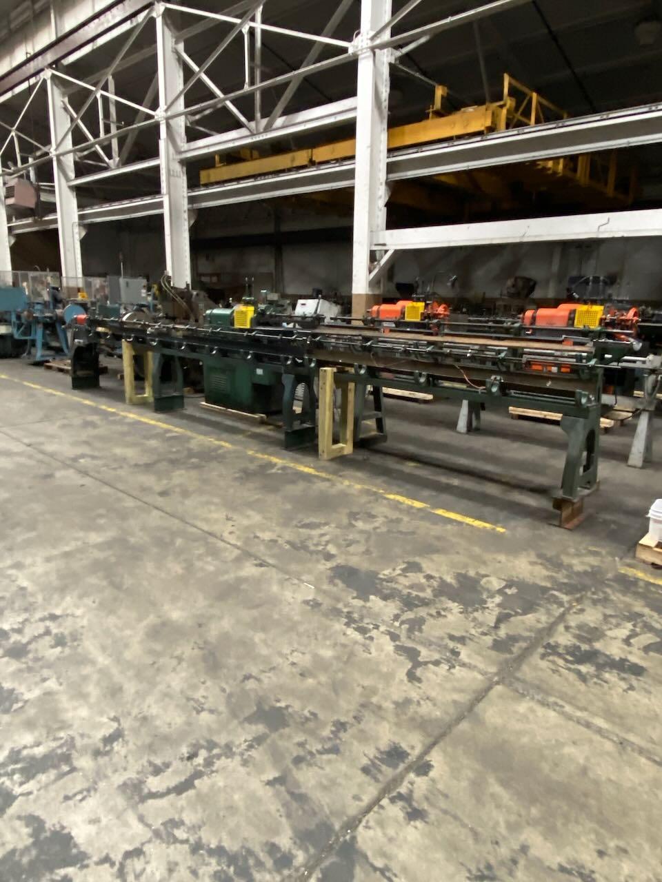 1/8" Lewis #1CG, wire straighten & cut-off machine, 22' runout rack, 2 exit rolls, 35-150 FPM - Image 3