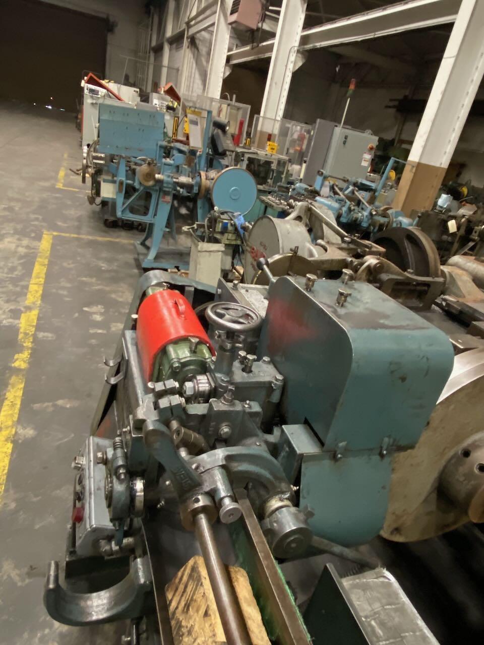 1/8" Lewis #1CG, wire straighten & cut-off machine, 22' runout rack, 2 exit rolls, 35-150 FPM - Image 5