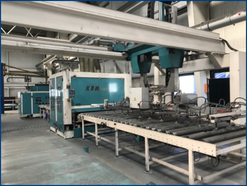 KBM, sheet to sheet grinding & brushing/sanitizing line, Siemens S7 PLC, 2009 - Image 1