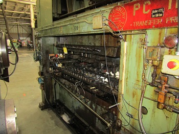 75 Ton, Waterbury-Farrel #PC-112, transfer press, 12 stations, 9" stroke, 60-100 SPM, air clutch & brake - Image 4