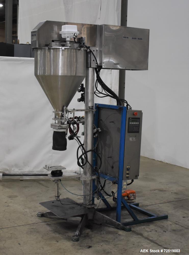 PerFil #PF-15S, servo auger filler, foot pedal operation, control panel with Mitsubishi FX PLC, Baldor AC - Image 1