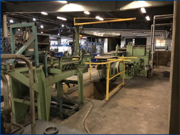 12" AKV, loop slitting line with packaging line, entry coil car, electric lift, slitting head - Image 2