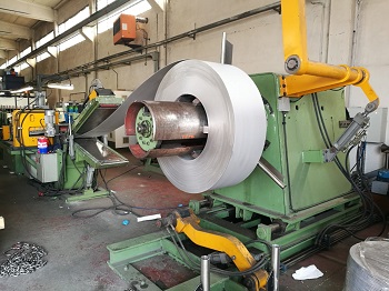 5" Olimpia #70/120 Olimpia steel laser tube mill, R to L, 5 ton single arm uncoiler, manual strip end welder - Image 8