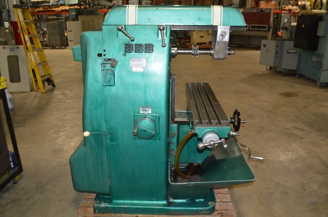 Powermatic Burke #333, horizontal mill, 40" x 8" table, 3 HP, 50-2400 RPM, 40 taper, overarm support - Image 3
