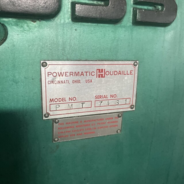 Powermatic Burke #333, horizontal mill, 40" x 8" table, 3 HP, 50-2400 RPM, 40 taper, overarm support - Image 7