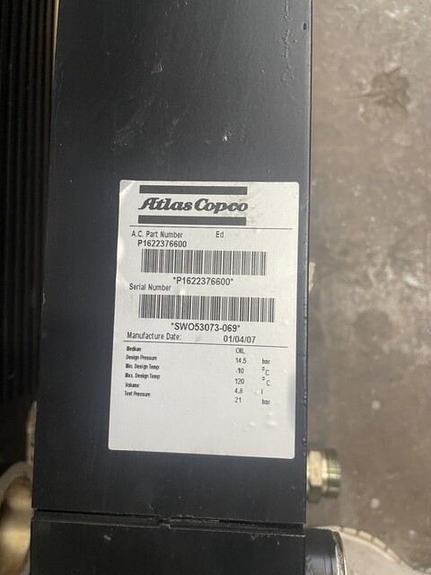 cooler for oem Atlas Copco #GA55+, vertical rotary screw air compressor cooler ONLY - Image 9