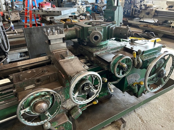 No. 2A Warner & Swasey, M3470, saddle type turret lathe with cross sliding turret, power chuck wrench, 3-jaw - Image 3