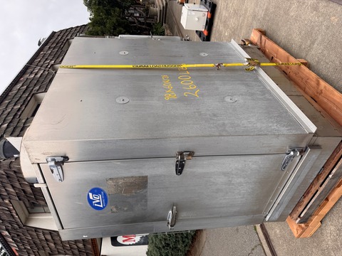 LVO Washing Systems, cabinet washer, electrically heater, Stainless steel, front loading door - Image 1