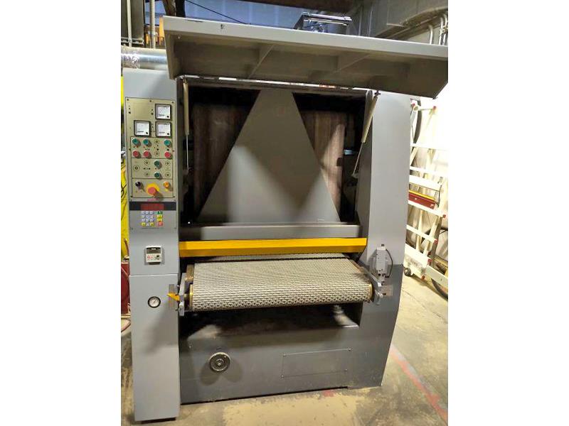 37" x 75" Holz-Her Boarke #BKM-37RK, abrasive belt sander, 9-45 FPM, 6-1/4" diameter, 20 HP motor, emergency - Image 2