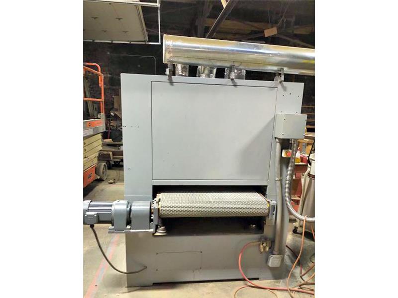 37" x 75" Holz-Her Boarke #BKM-37RK, abrasive belt sander, 9-45 FPM, 6-1/4" diameter, 20 HP motor, emergency - Image 4