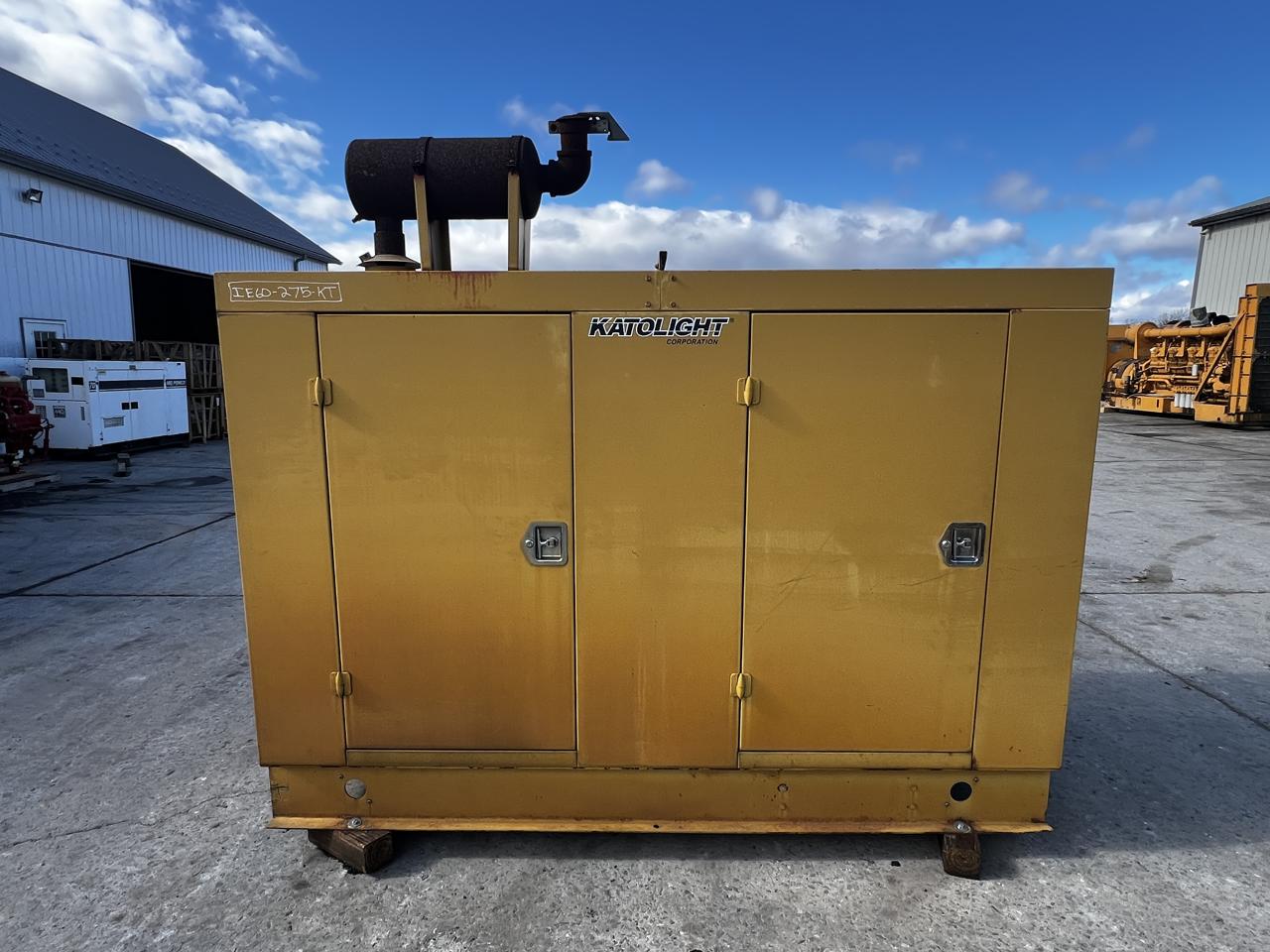 60 KW Kato #L60EDG4, Natural gas or propane generator, enclosed skid mounted, 120/240 Volts, 453 hours, 1997 - Image 1