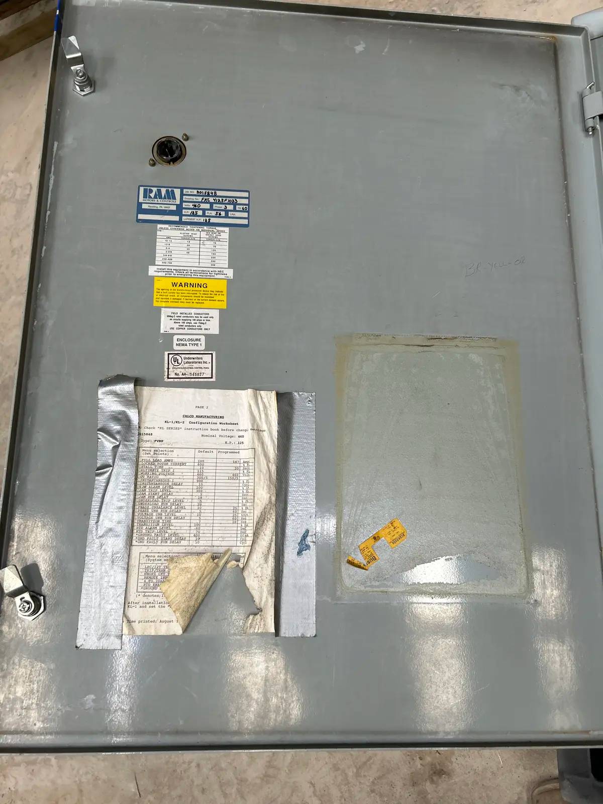 Ram, screw compressor motor starter, 125 HP, 460 Volts, 2024 - Image 7