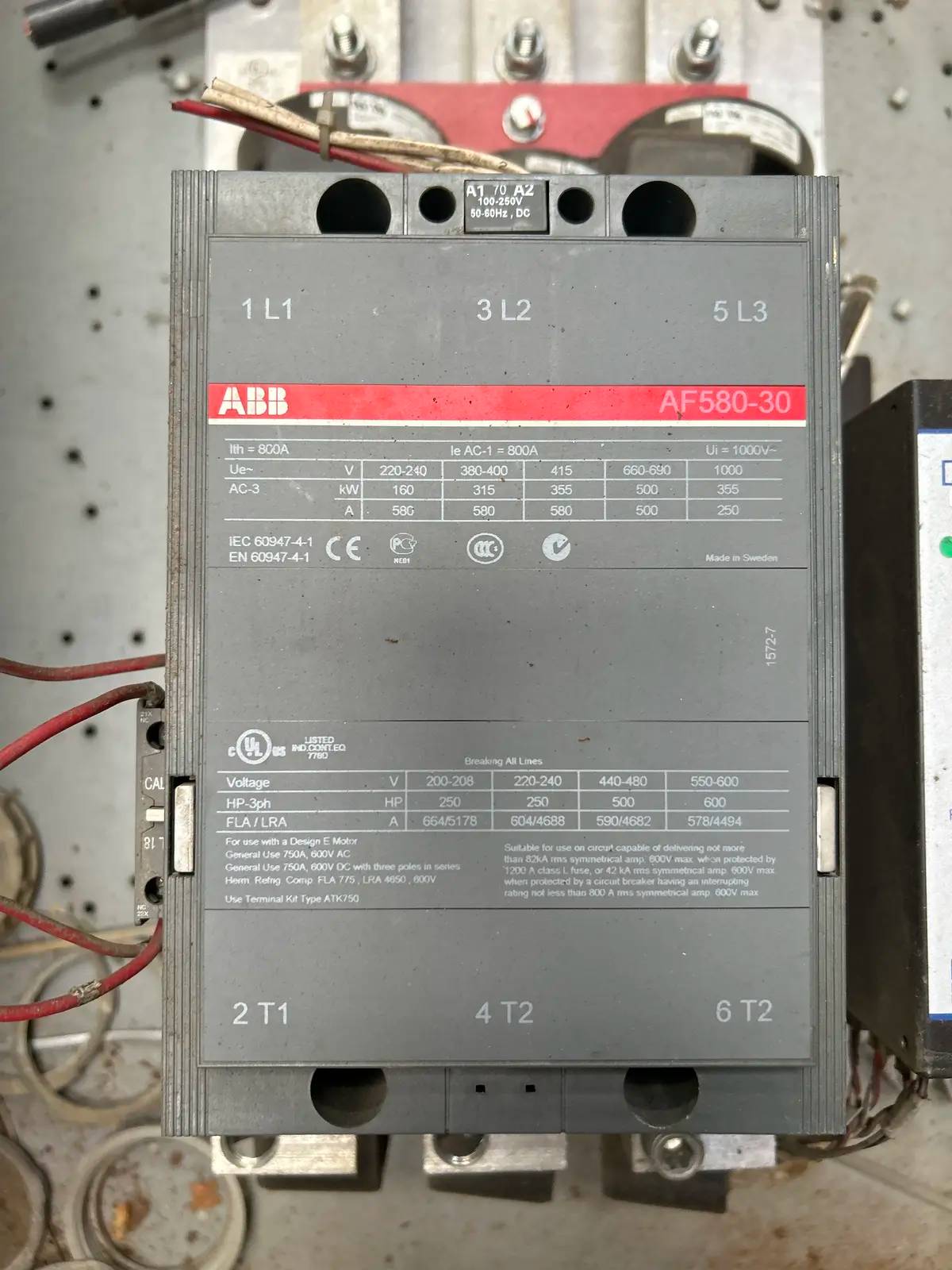 Ram #DBS, screw compressor motor starter, 529 HP, 460 Volts, 3-phase, Acme TA-2-81219 transformer, 2023 - Image 8