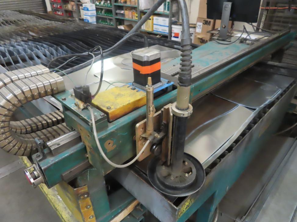 Lockformer #Vulcan-2900, plasma burn table, 10' x5'tbl., Hypertherm Powermax 85 power supply, 1998 - Image 6