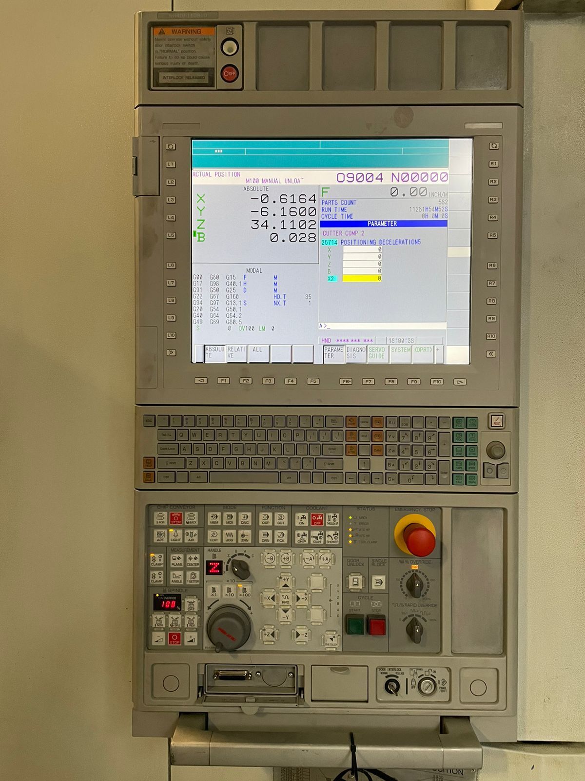 DMG, Mori-Seiki #NH4000-DCG, CNC horizontal machining center, 60 automatic tool changer, 22" X, 22" Y, 24.8" - Image 4