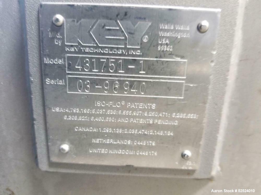 18" wide x 112" long, Key Iso Flo #431751-1, Shaker/Feeder, Stainless Steel sanitary construction, Stainless - Image 4