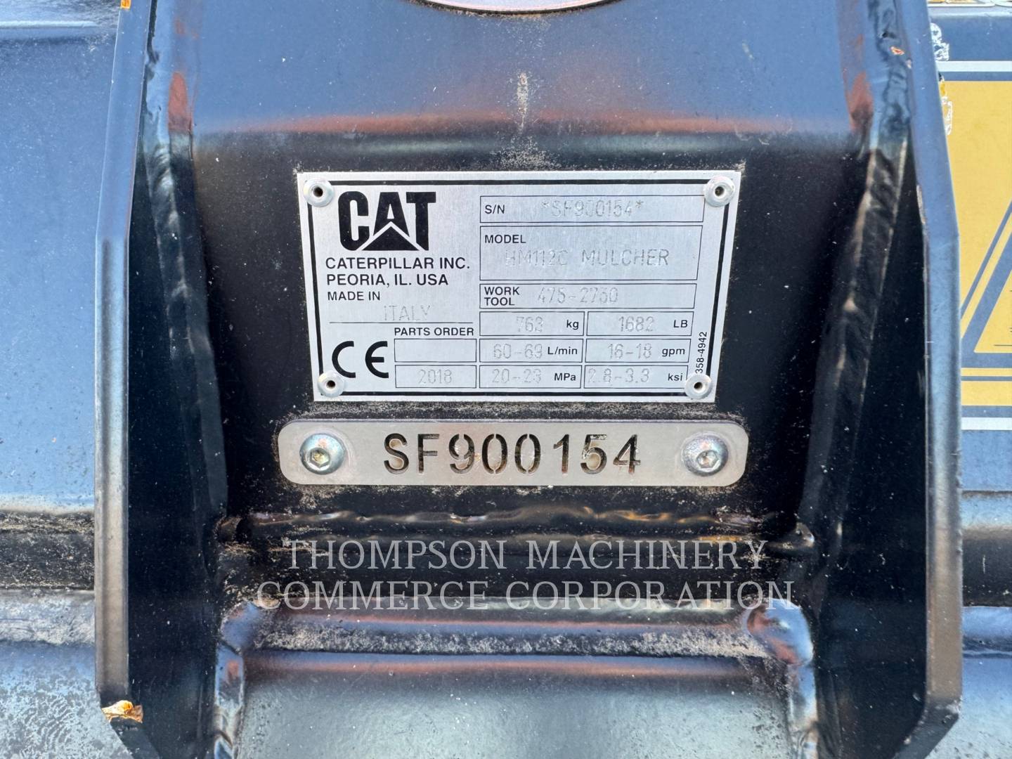 Caterpillar HM112C, Mulcher, S/N: SF900154, 2021 - Image 7