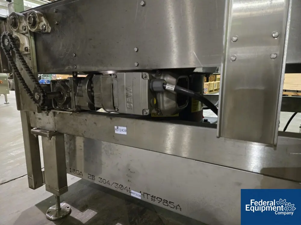 46" wide x 11.2' long, Bi-Flow conveyor w/ changeable rails, 4-section - Image 8