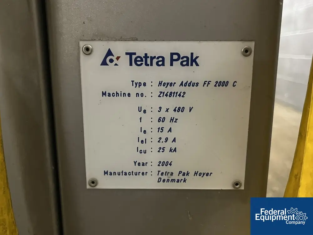 Tetra Pak Hoyer #ADDUS-FF-2000-C, soft serve inclusion machine, Stainless Steel w jacketed feeder, 480 V., 3 - Image 2