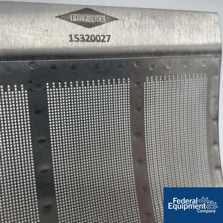 0.027" 25-mesh Fitzpatrick #D6, round hole screen - Image 3