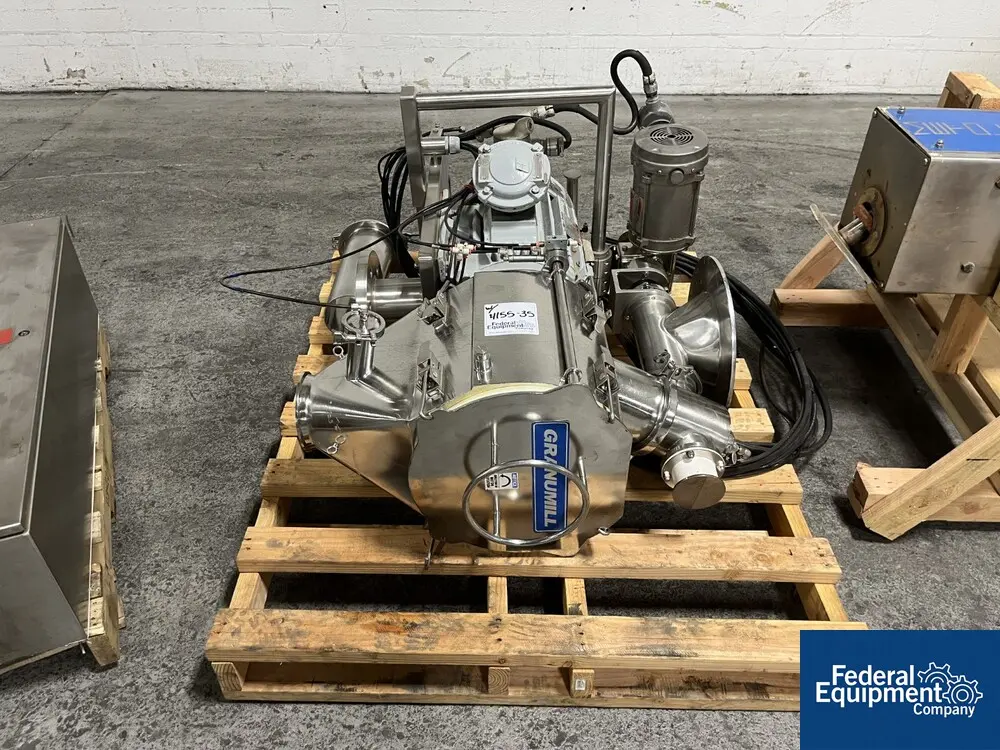 Fluid Air #GUM-014, size reduction system, Granumill Stainless Steel w/ Metolift #M2252 - Image 2