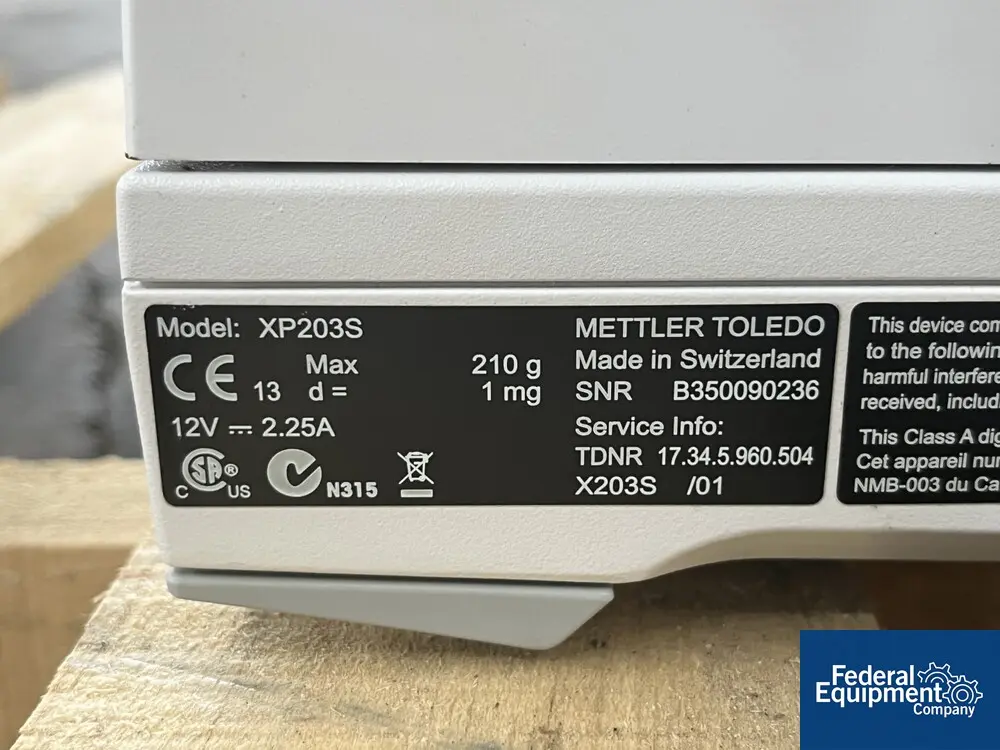 Mettler #XP203S, analytical balance, 210g capacity - Image 2