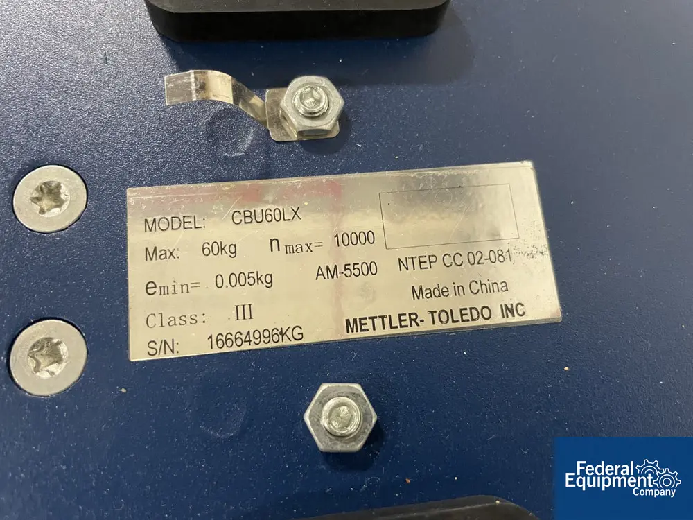 Mettler #CBU60LX, scales, 60 kg, w/ controls & readout & printer #VLX - Image 7